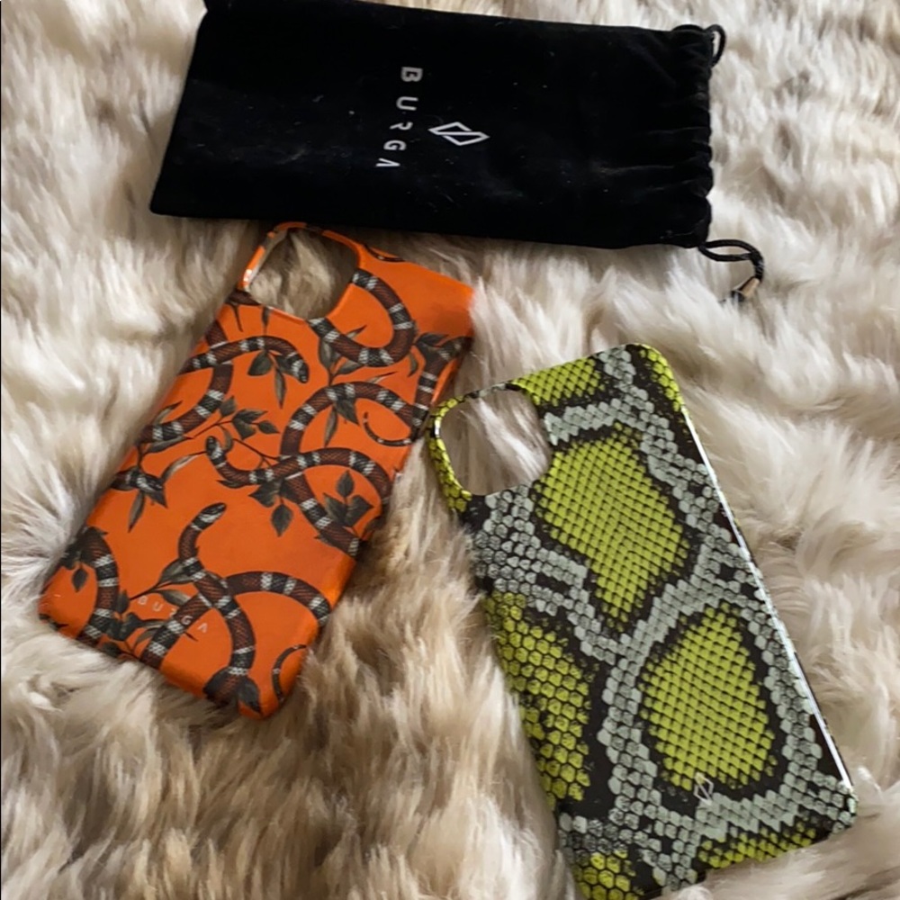 2 Burga Unused iPhone Pro Max Cases